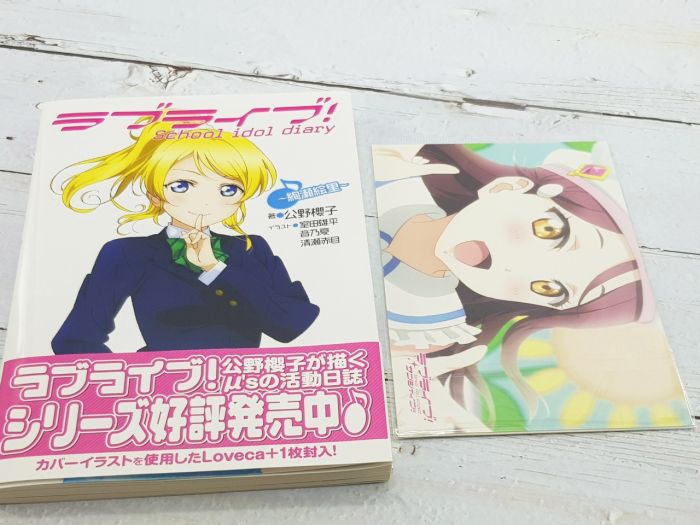 買動漫 Mine公仔1館 日版現貨特價lovelive 角川輕小說絢瀨繪里 櫻內梨子2張書卡書籤公野櫻子書