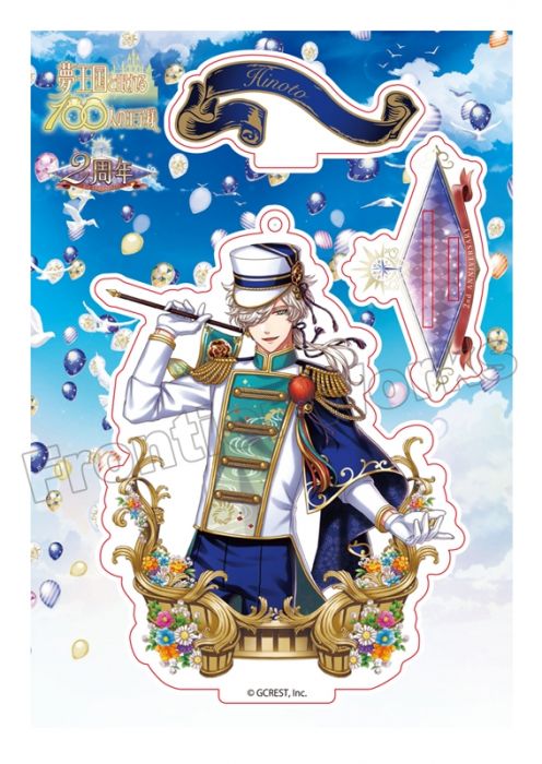 二次元喵喵 代購 日本正版 夢王國與沈睡的100位王子殿下夢100 2周年紀念見面會壓克力人形立牌丁 吊飾類 動漫周邊